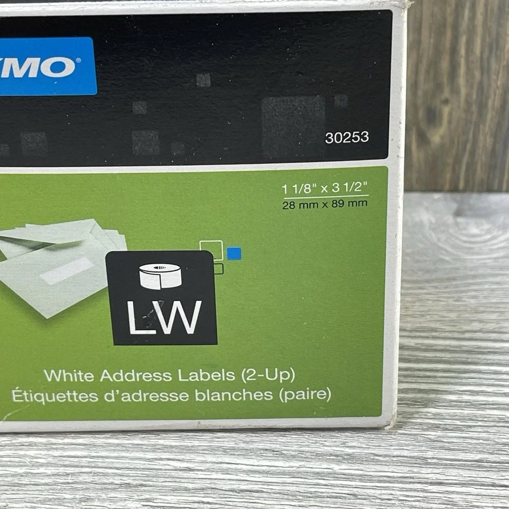 Dymo 30253 White Address Label 1 1/8